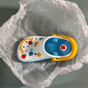 2024 McDonalds X Crocs Happy Meal Mini Crocs #1 Colorful Dots Key Chain